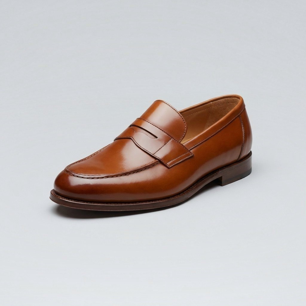 Deri Loafer — Taba — görsel 2