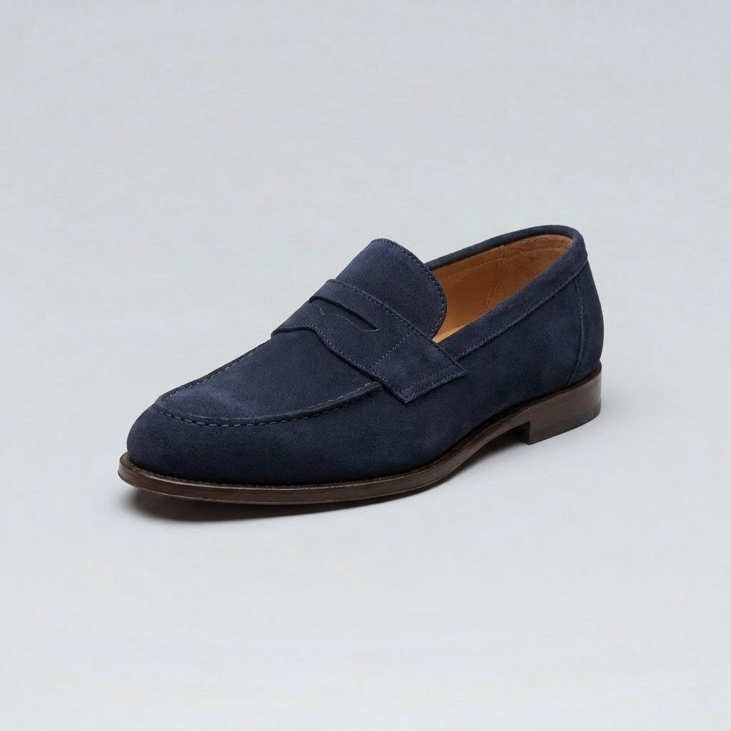 Süet Loafer — Lacivert — görsel 2