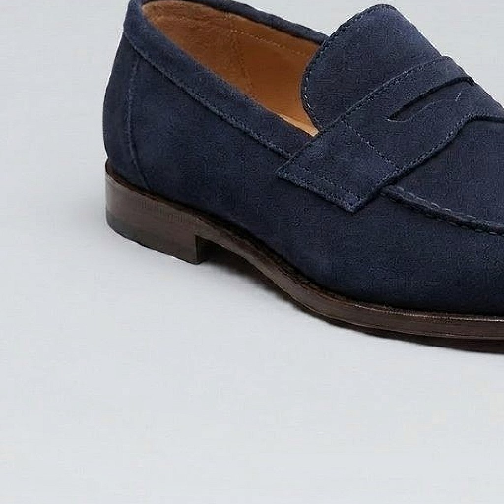 Süet Loafer — Lacivert — görsel 4