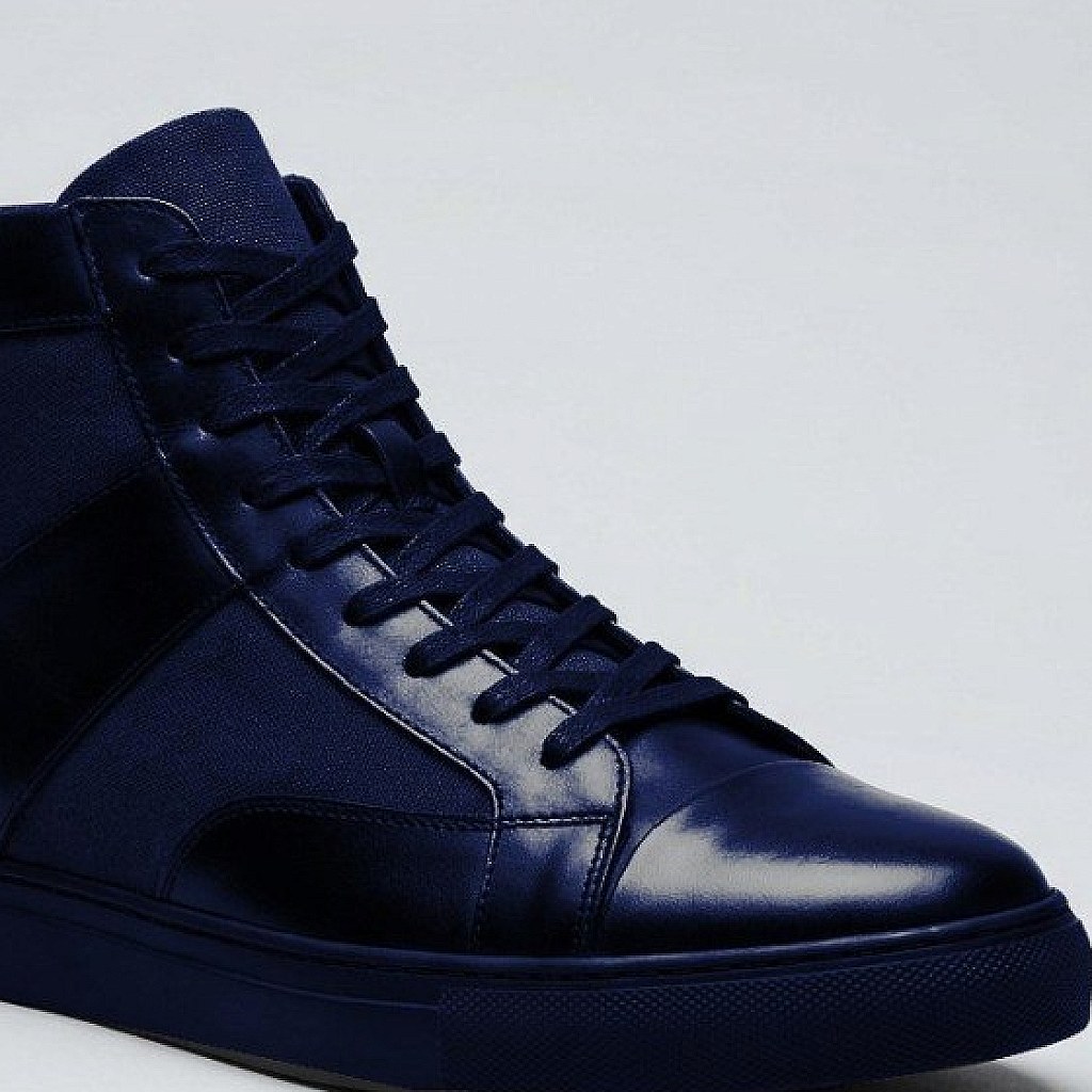 Yüksek Bilek Sneaker — Lacivert — görsel 3