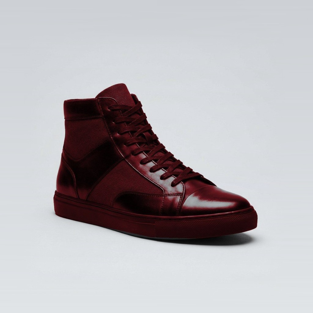 Yüksek Bilek Sneaker — Bordo